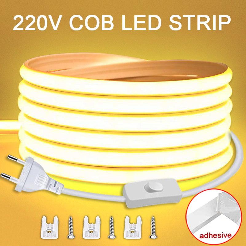 220V Led Strip with ON/OFF Swi - Outdoor Power Strip Weatherproof recension och pris