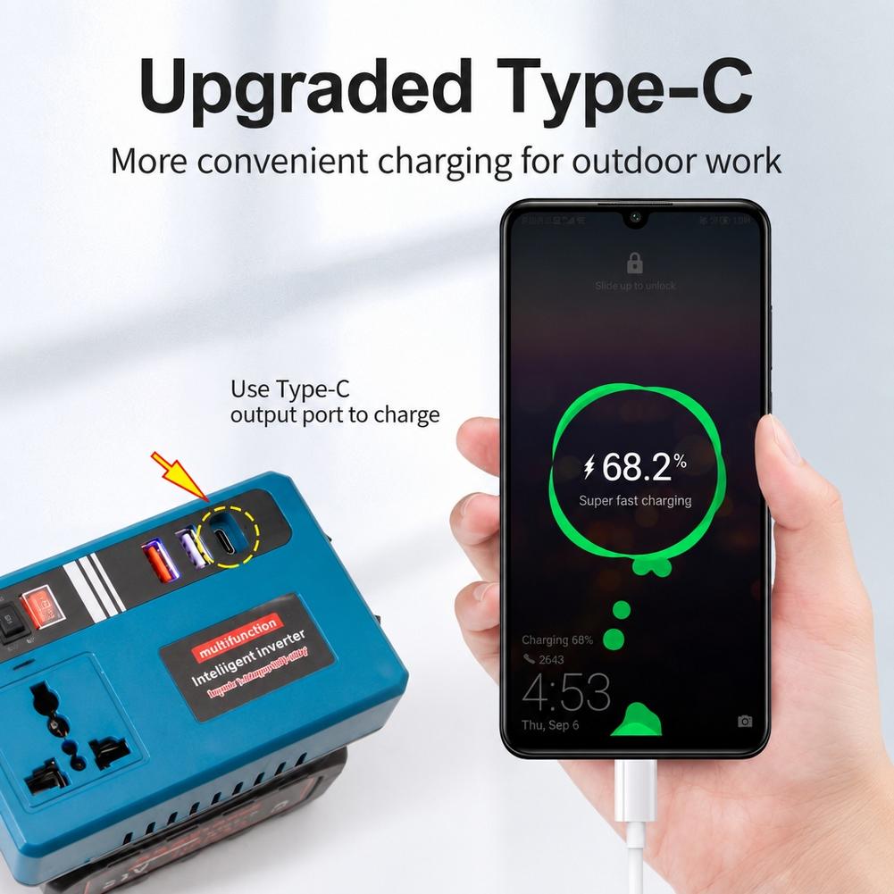 For Makita 18V Battery Power I - Ac Outdoor Power recension och pris